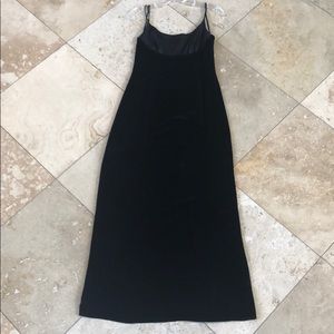 Floor-length velour gown